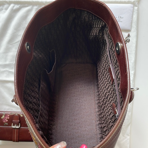 Dior Vintage leather handbag with matching wallet - Picture 4 of 9